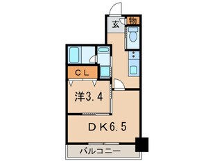 西宮北口ﾌﾟﾗｲﾏﾘｰﾜﾝｶﾞｰﾃﾞﾝﾃﾗｽの物件間取画像